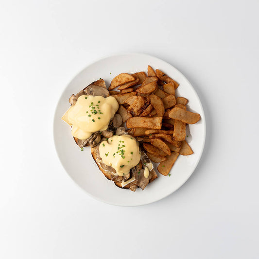 Oeufrier - Oeufs bénédictines - Béné Joe brie et champignons